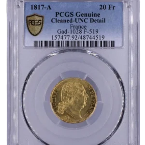 20 francs Louis XVIII 1817 A Paris