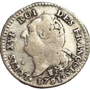 Louis XVI - période constitutionnelle - 15 sols françois 1791 I Limoges