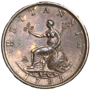 Grande Bretagne 1/2 Penny Georges III 1799