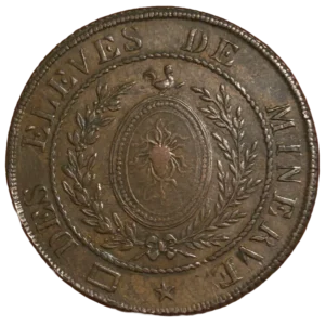 Jeton maçonnique - Les élèves de Minerve - 1801