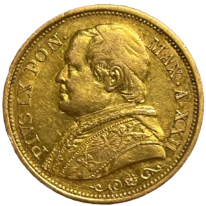 Vatican - 20 lires Pie IX 1867 an XXII