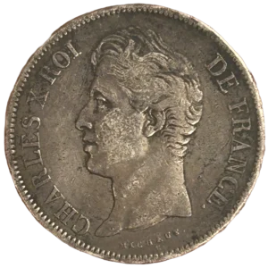 5 francs Charles X 1828 MA - Marseille