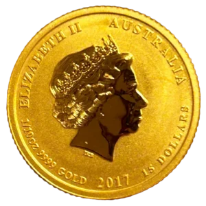 Australie - 15 dollars (1/10oz.) "Lunar serie" année du Coq 2017