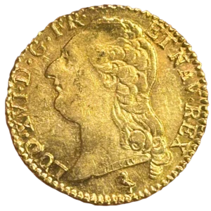 Buste de Louis XVI à gauche.