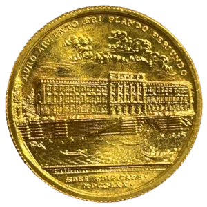 Vue du bâtiment de la Monnaie de Paris quai de Conti, depuis la Seine.