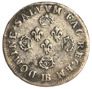 Buste de Louis XIV à droite.