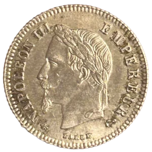 l'inscription "20 cent" surmonté d'une couronne.