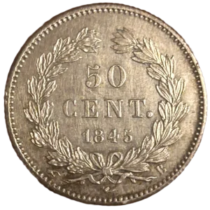 50 CENT. dans une couronne de laurier.