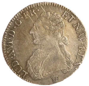 Buste de Louis XVI à gauche.