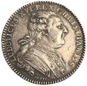 Buste à droite de Louis XVI à droite.