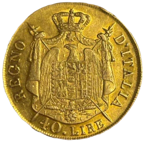 Armoiries drapées et couronnées.