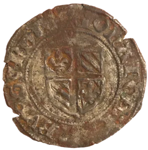 Écu écartelé, aux 1 et 4 de Bourgogne moderne, aux 2 et 3 de Bourgogne ancien.