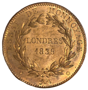 Inscription dans une couronne végétale.