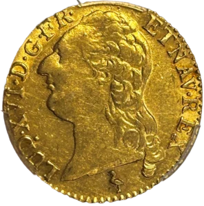 Buste de Louis XVI à gauche.