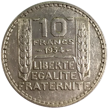 10 Francs Turin (1929-1939)
