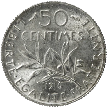 50 Cts Semeuse (1897-1920)