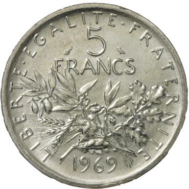 5 Francs Semeuse (1959-1969)