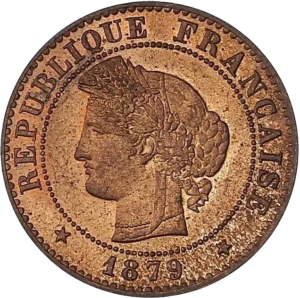 Tête de Cérès à gauche