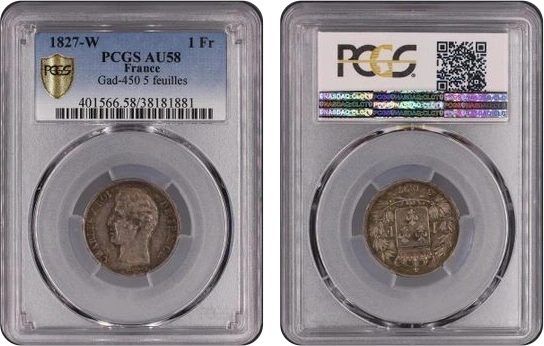 Note : PCGS AU58