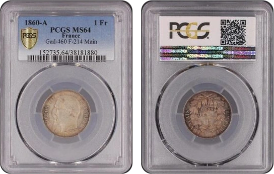 Note : PCGS MS64