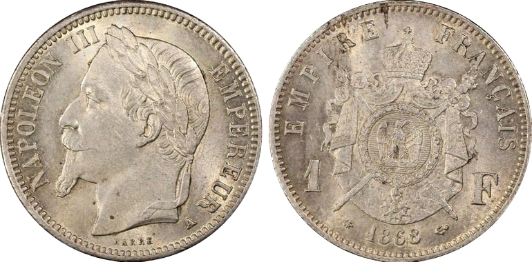 Note : PCGS MS62