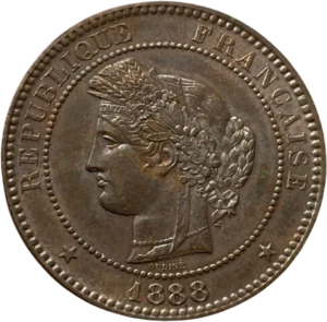 Tête de Cérès à gauche.