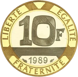 10 francs Liberté - Egalité - Fraternité.