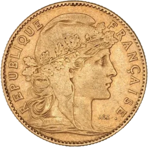 Buste de Marianne drapée à droite, coiffée du bonnet phrygien et d'une couronne de chêne