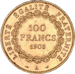 Le génie de la République gravant la Constitution sur une tablette de marbre.