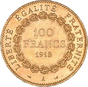 Le génie de la République gravant la Constitution sur une tablette de marbre.