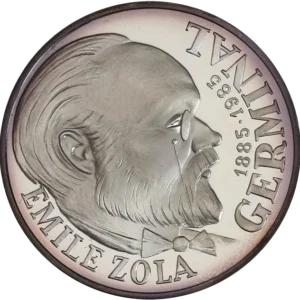 Portrait d'Emile Zola tourné à droite.