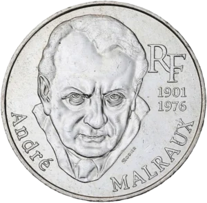 Portrait d'André Malraux.