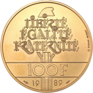 Génie de la république à droite.