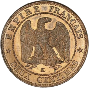 Aigle impérial enserrant un foudre.