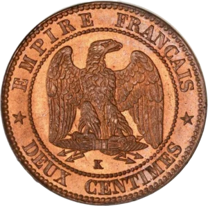 Aigle impérial enserrant un foudre.