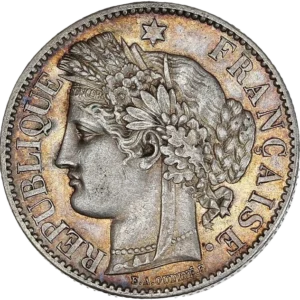 Tête de la déesse Cérès à gauche.