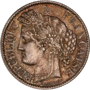 Tête de la déesse Cérès à gauche.