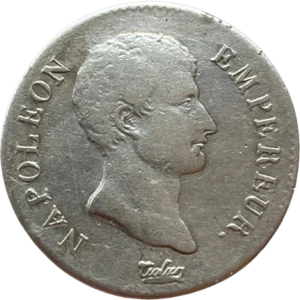 Tête nue de Napoléon Ier à droite