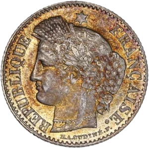 Tête de Cérès à gauche.