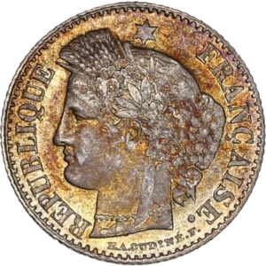 Tête de Cérès à gauche.