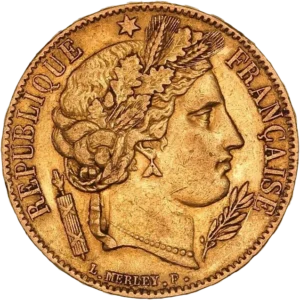 Tête de Cérès à droite.