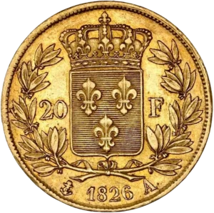 Tête nue de Charles X à droite.