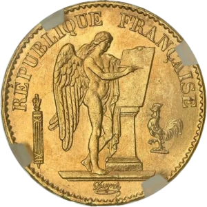 Le Génie de la République inscrivant une tablette de marbre.