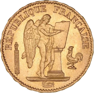 Le Génie de la République inscrivant une tablette de marbre.