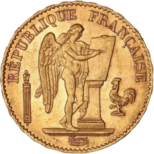 Le Génie de la République inscrivant une tablette de marbre.