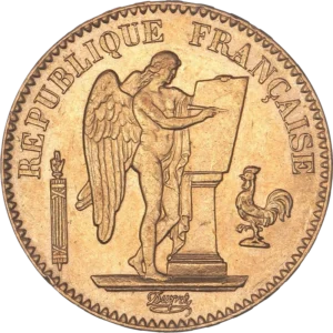 Le Génie de la République inscrivant une tablette de marbre.