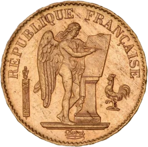 Le Génie de la République inscrivant une tablette de marbre.