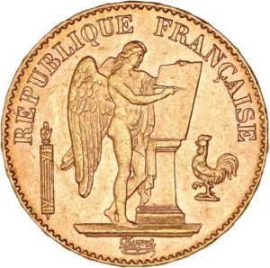 Le Génie de la République inscrivant une tablette de marbre.