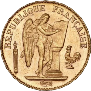 Le Génie de la République gravant une tablette de marbre.