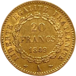 inscription dans une couronne végétale.